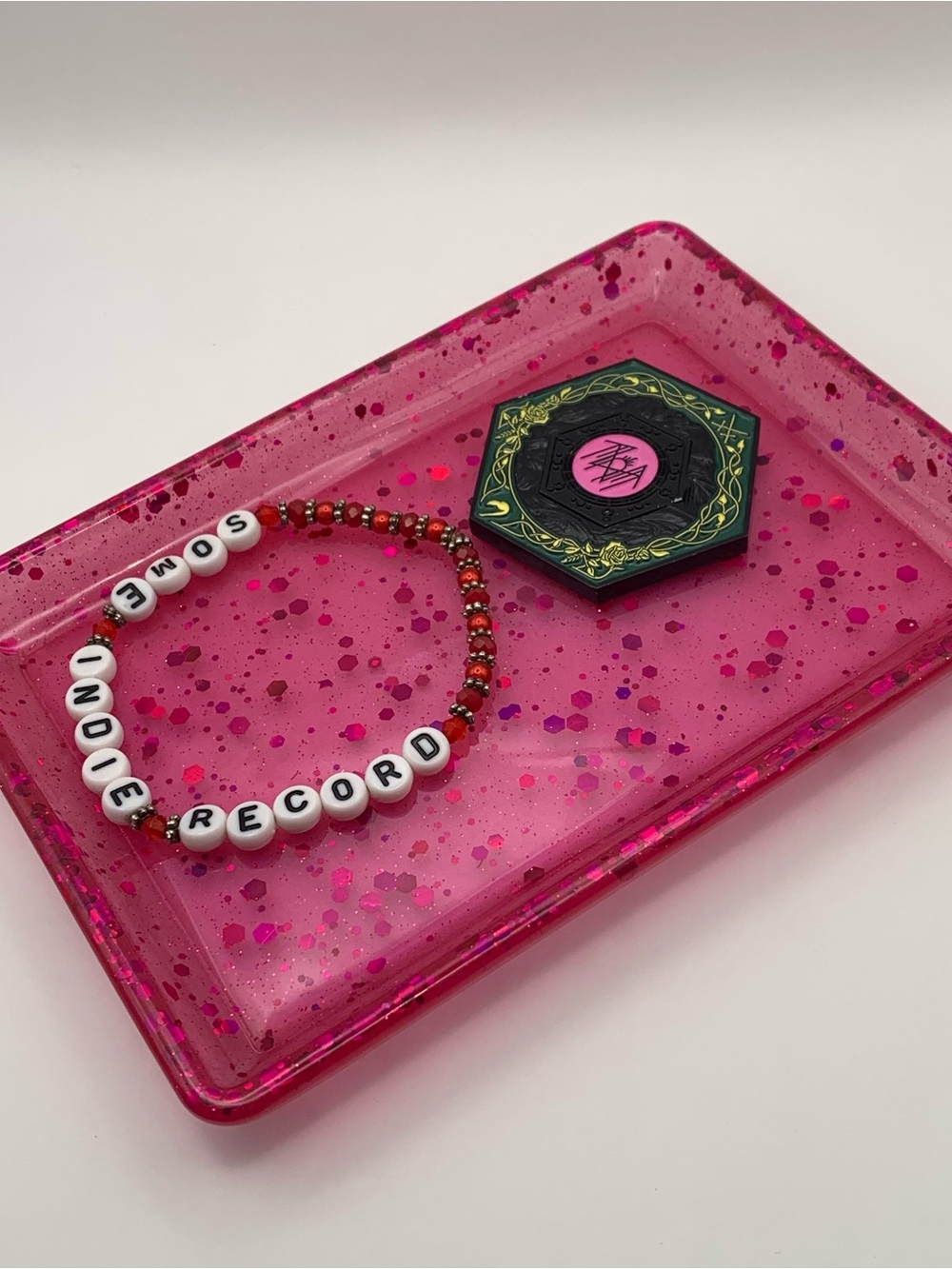 Arcadian Bloom Pink Trinket Tray